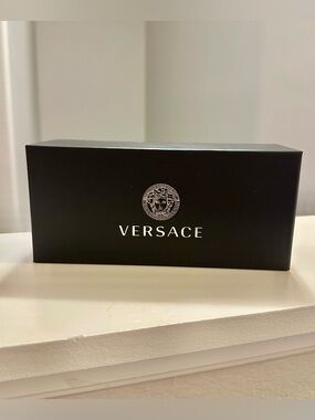 Versace Black Box for eyeglasses with Gold Medusa and Logo